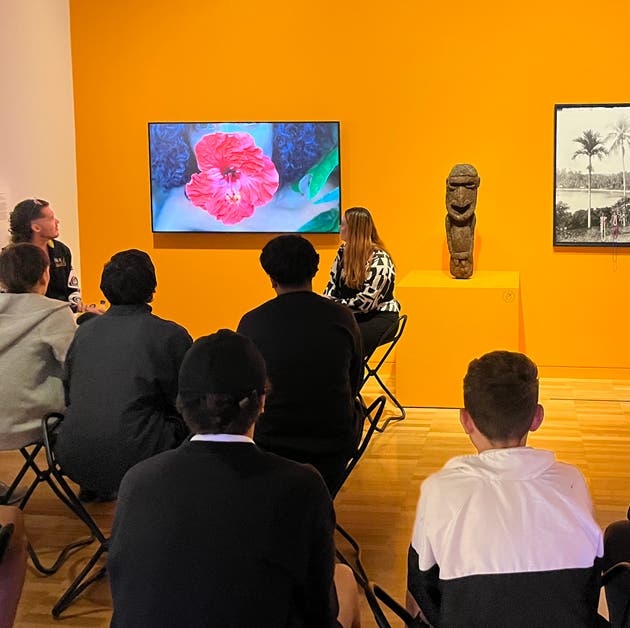 Students at the Art Gallery of NSW